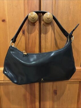 JW PEI Black Shoulder Bag with Gold Hardware
